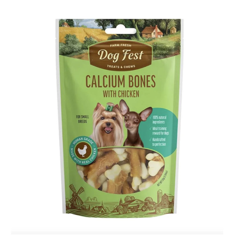 Dog Fest Huesitos De Calcio Con Pollo 55 Gr