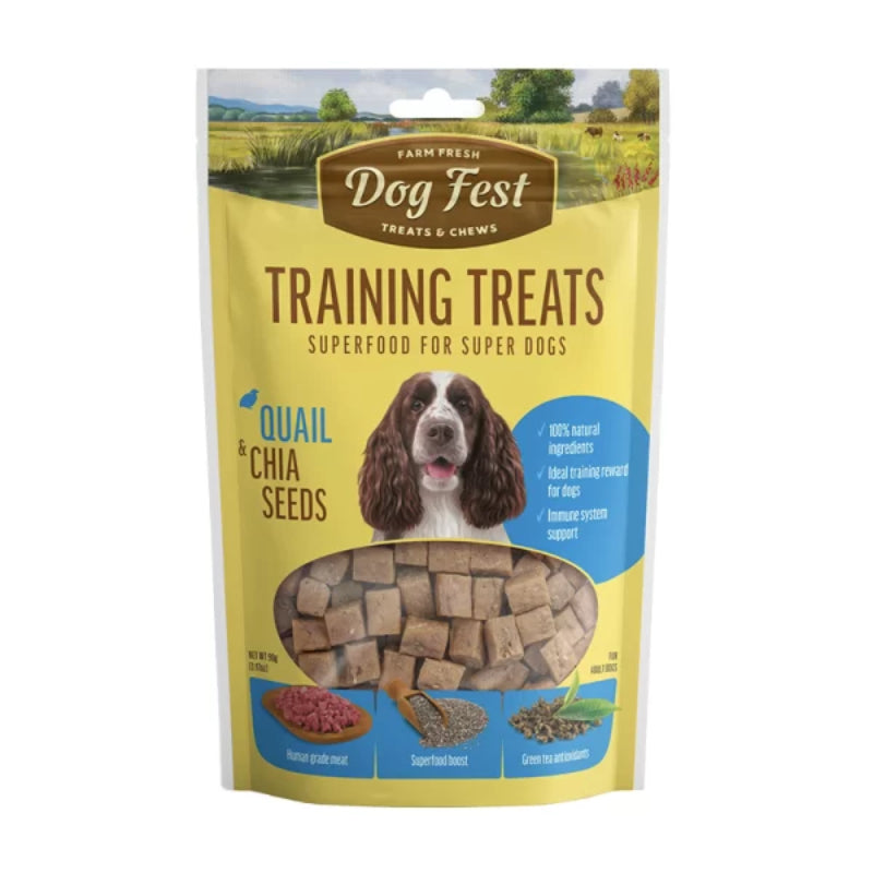 Dog Fest Training Codorniz y Semillas De Chia 90Gr