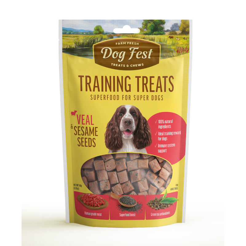 Dog Fest Training Ternera y Semillas De Sesamo 90G