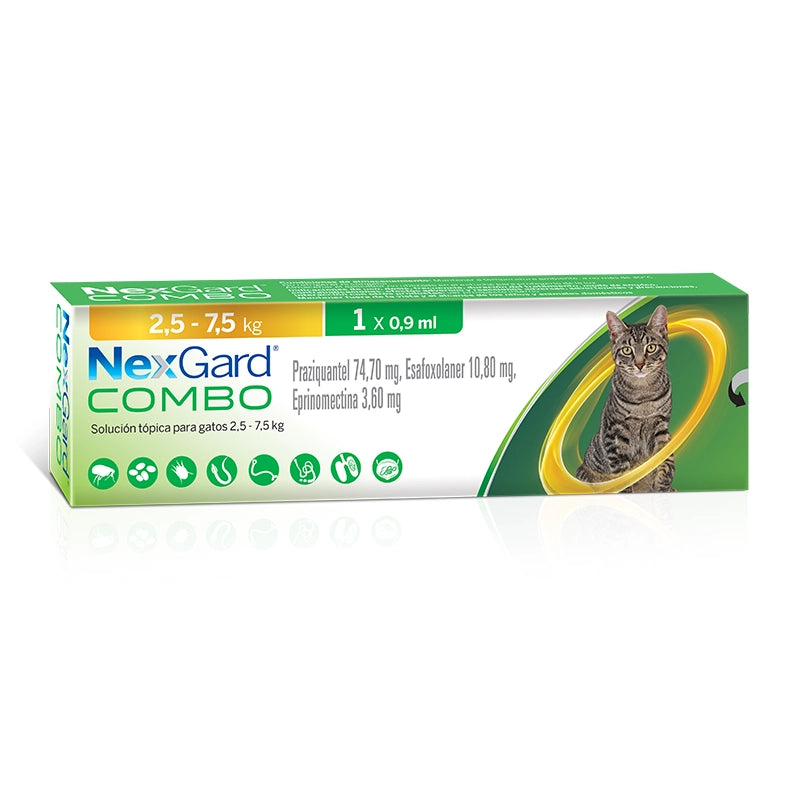 Nexgard Combo Cat 2.5- 7.5 Kg