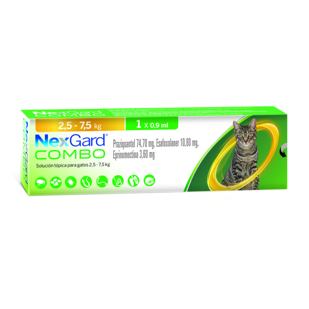 Nexgard Combo Cat 2.5- 7.5 Kg