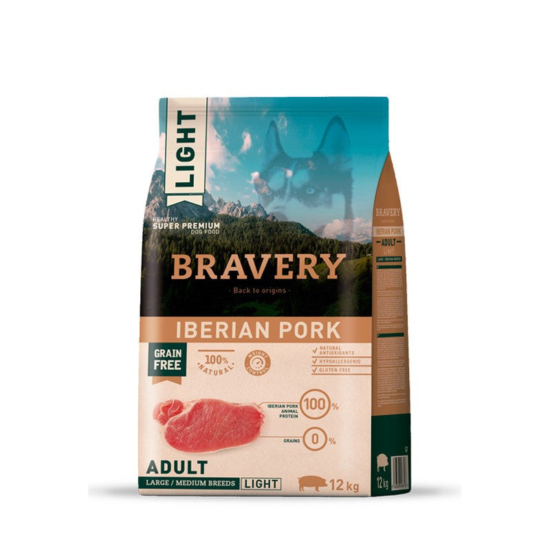 BRAVERY LIGHT IBERIAN PORK ADULT MEDIUM/LARGE 12 K