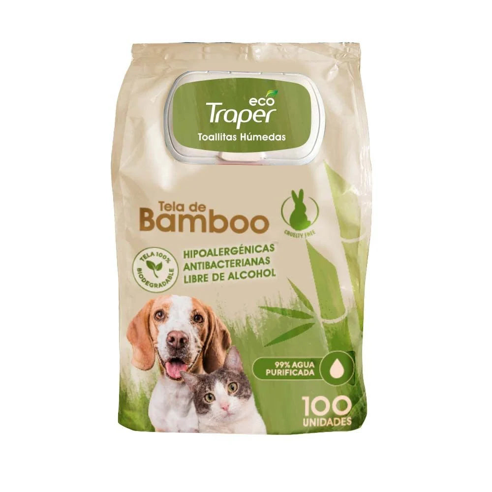 Toallitas Humedas Eco Traper Bamboo 100 Uni
