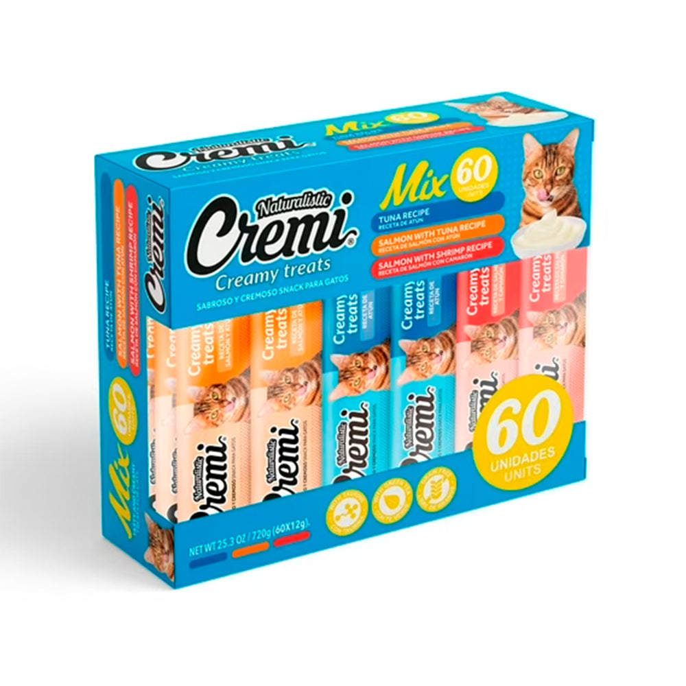Caja Sachet Cremi Mix Pescados 60 Unidades