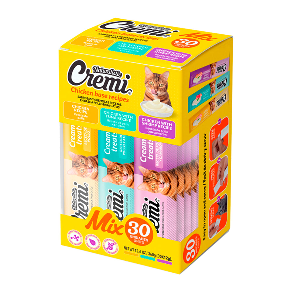 Caja Sachet Cremi Pollo Mix 30 Unidades