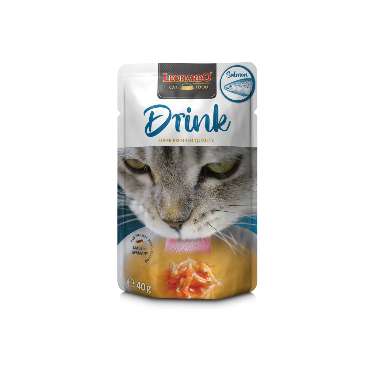 SACHET LEONARDO DRINK SALMON 40 GR