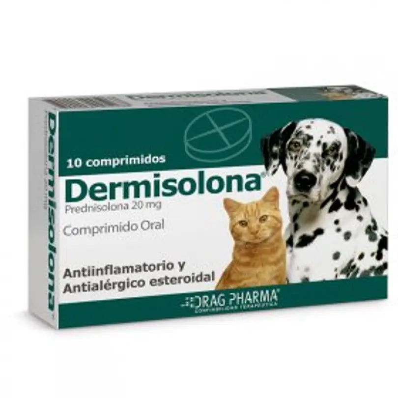 DERMISOLONA 20 MG 10 COMPRIMIDOS