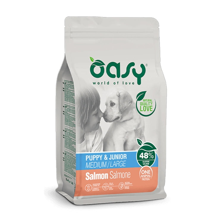 Oasy Perros Puppy Junior Medium Large Salmon 12