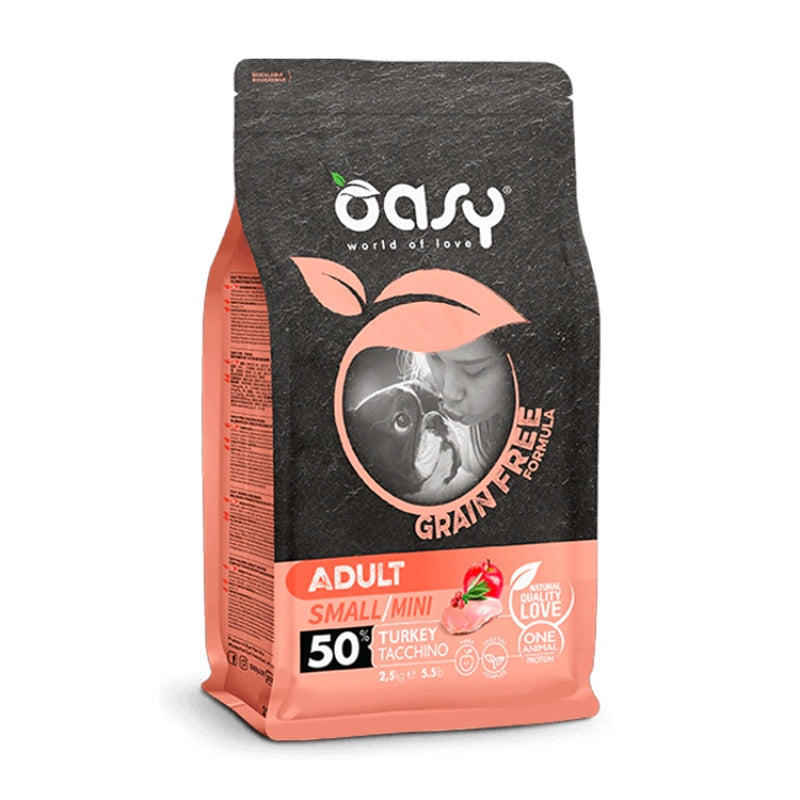 Oasy Perros Grain Free Adul Small Turkey 2.5Kg