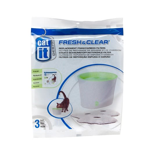 Catit Filtro Fuente De Acero Inox 2 Unid