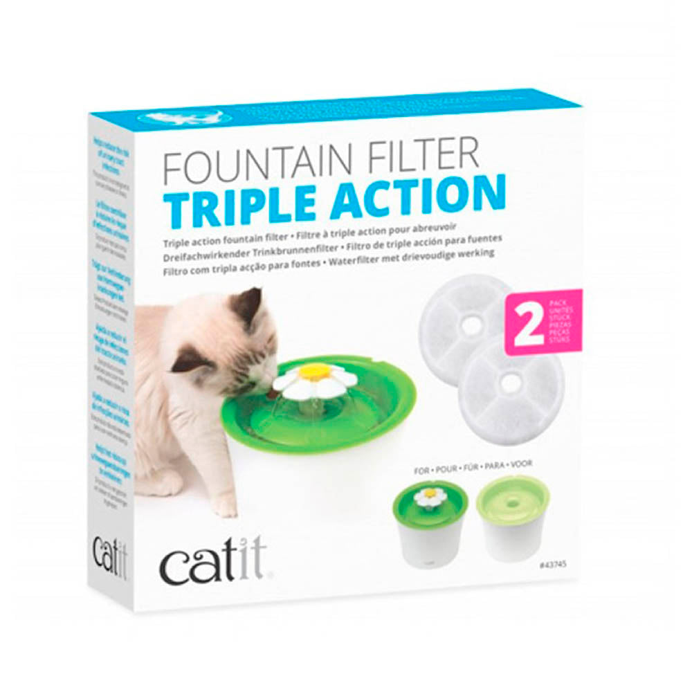 Catit Filtro Fte Triple Accion 2 Unidades