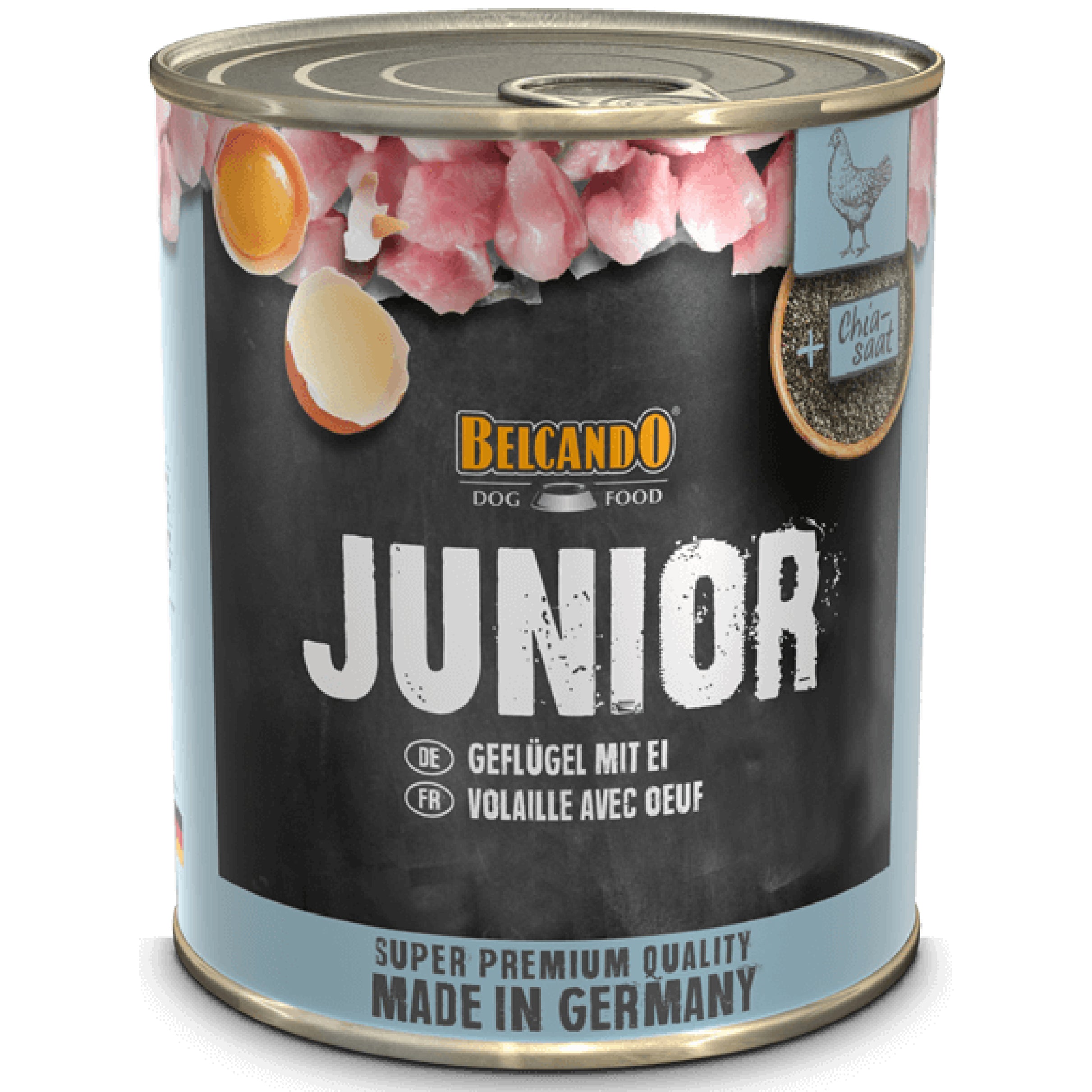 LATA BELCANDO JUNIOR AVE Y HUEVO 800 GRS
