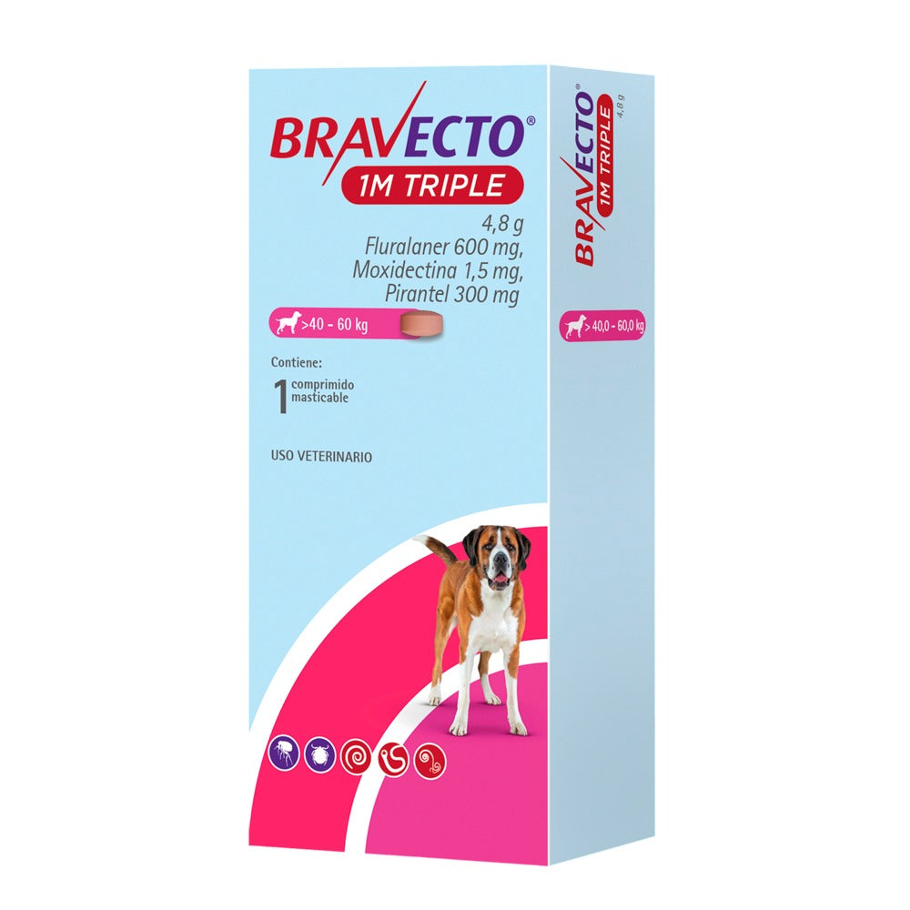 BRAVECTO 1 MES TRIPLE 40 KG - 60 KG