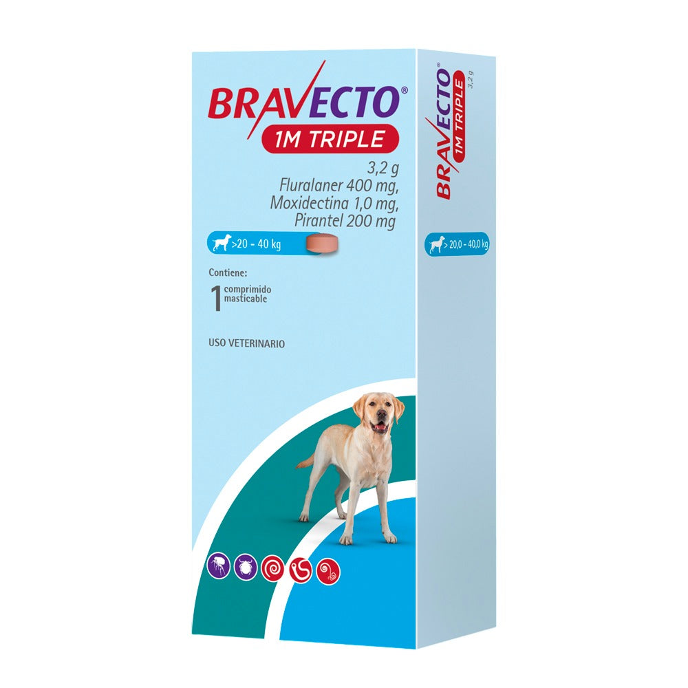 BRAVECTO 1 MES TRIPLE 20 KG - 40 KG
