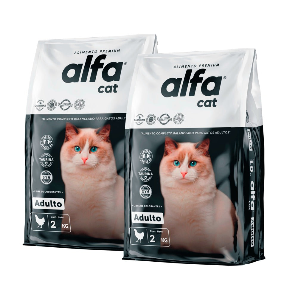 PACK 2X ALFA CAT PREMIUM ADULTO 2 KG