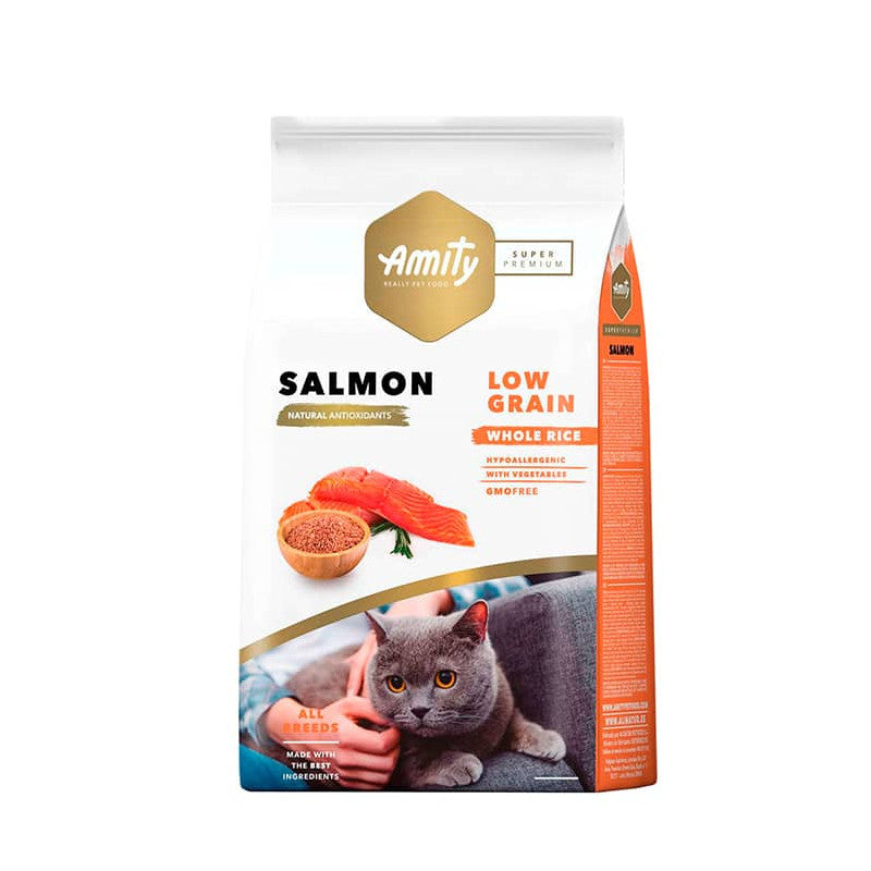 AMITY SP LOW GRAIN SALMON ADULT CAT