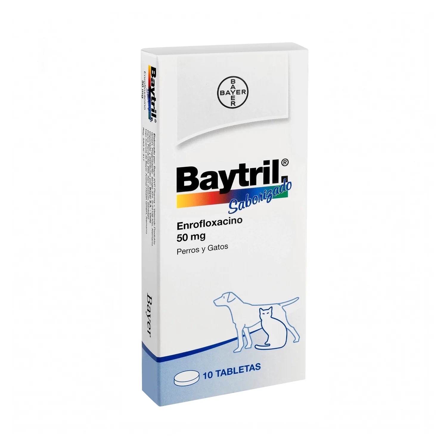 BAYTRIL C/SABOR 10 COMP 50 MG