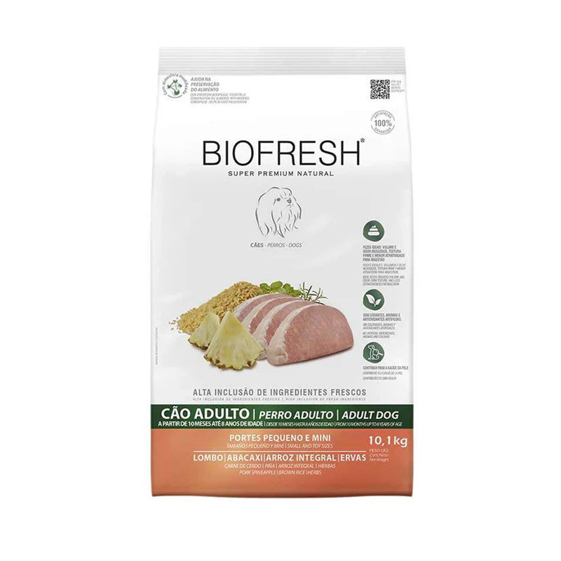 BIOFRESH PERRO AD RAZA PEQ MINI CERDO Y PIÑA