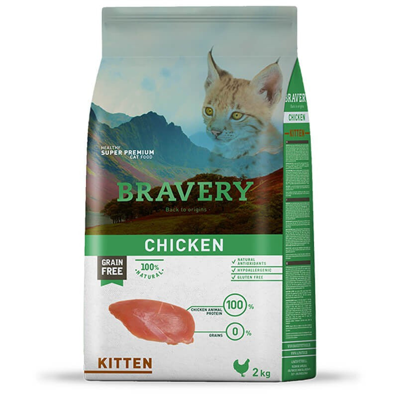 Bravery Gatos Kitten Chicken 2 Kg