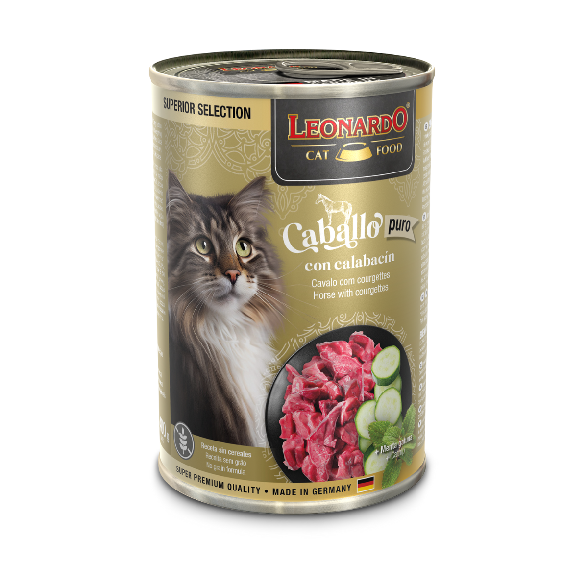 LATA LEONARDO SS CABALLO CALABAZA 400 GR