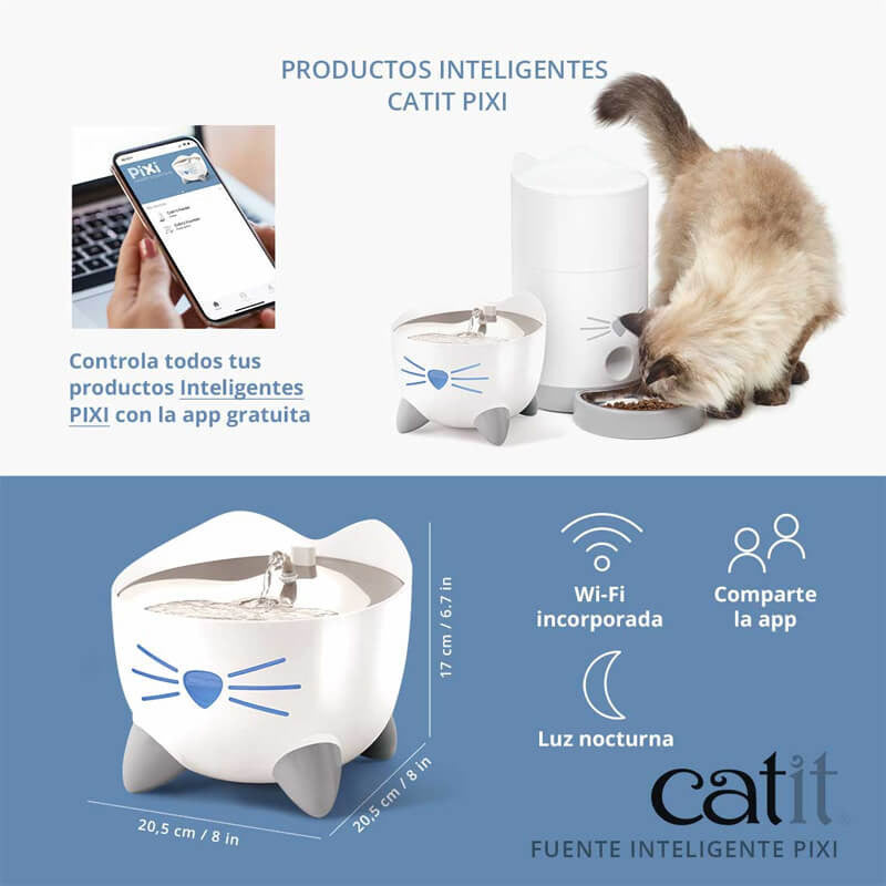 Catit Pixi Fuente Bebedera Smart