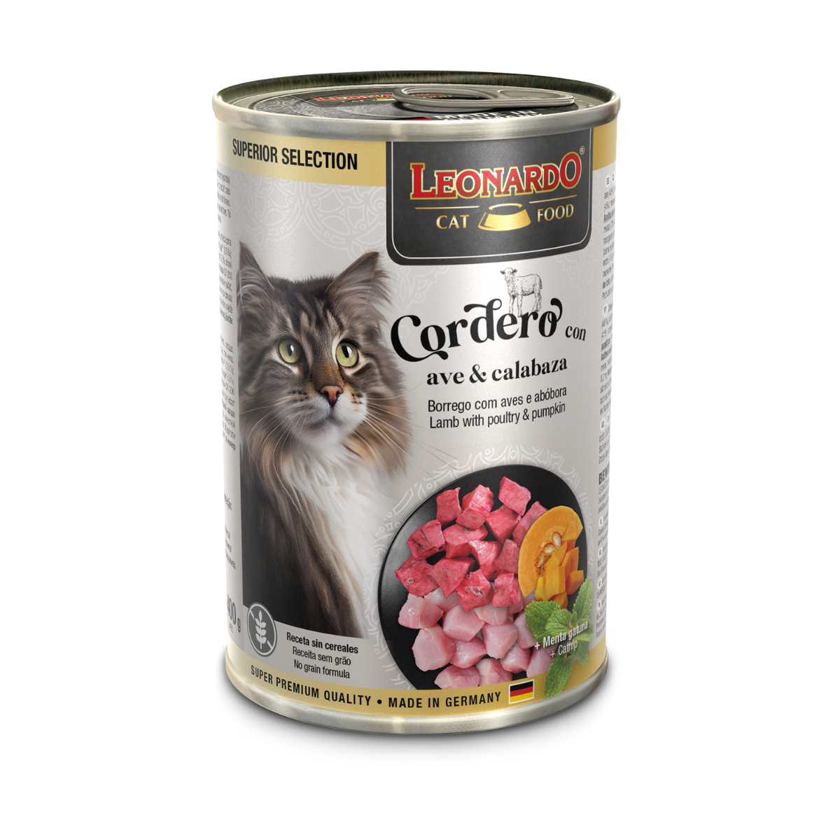 LATA LEONARDO SS CORDERO AVE CALABAZA 400 GR