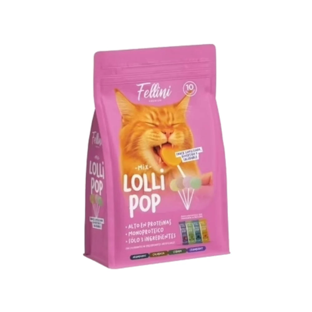 SNACK FELLINI LOLLIPOP MIX 10UN