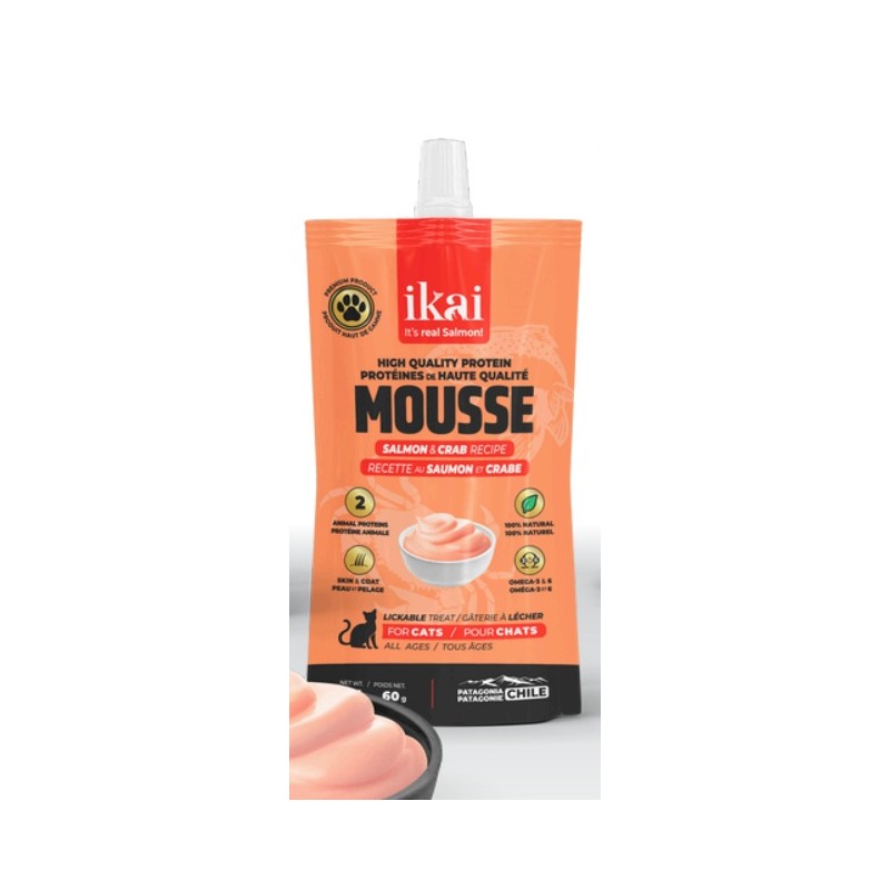 Mousse Ikai de Salmon para Gatos 60 gr
