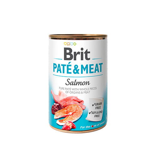 LATA BRIT PATE & MEAT SALMON 400 GR