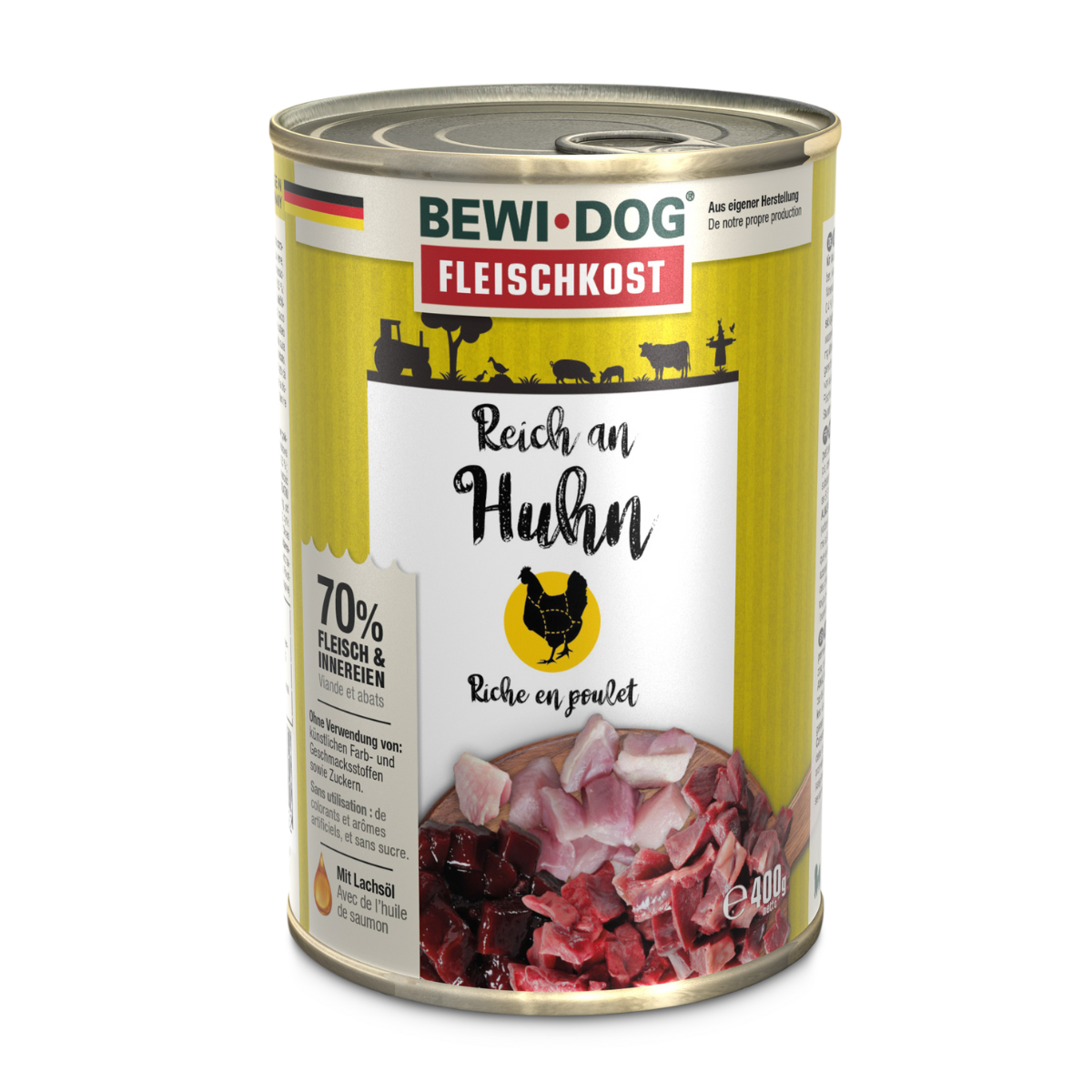 LATA BEWIDOG RICO EN POLLO 400 GR