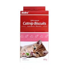 BIOLINE GALLETAS DE CATNIP Y SALMON 80 GR