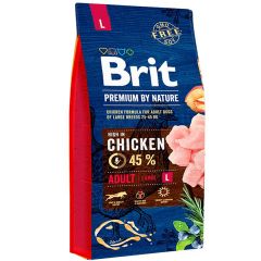 BRIT PREMIUM BY NATURE ADULT LARGE 15 KG