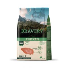 BRAVERY ADULTO CHICKEN MEDIUM/LARGE 4 KG