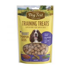 DOG FEST TRAINING CONEJO Y SEMILLAS DE CALAB 90 GR